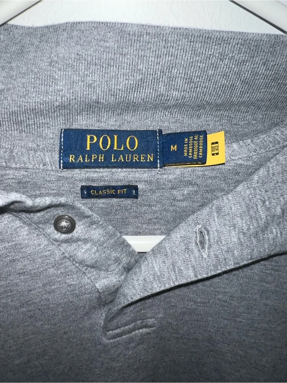 Ralph Lauren Long Sleeve Polo Shirt - Heather Gray